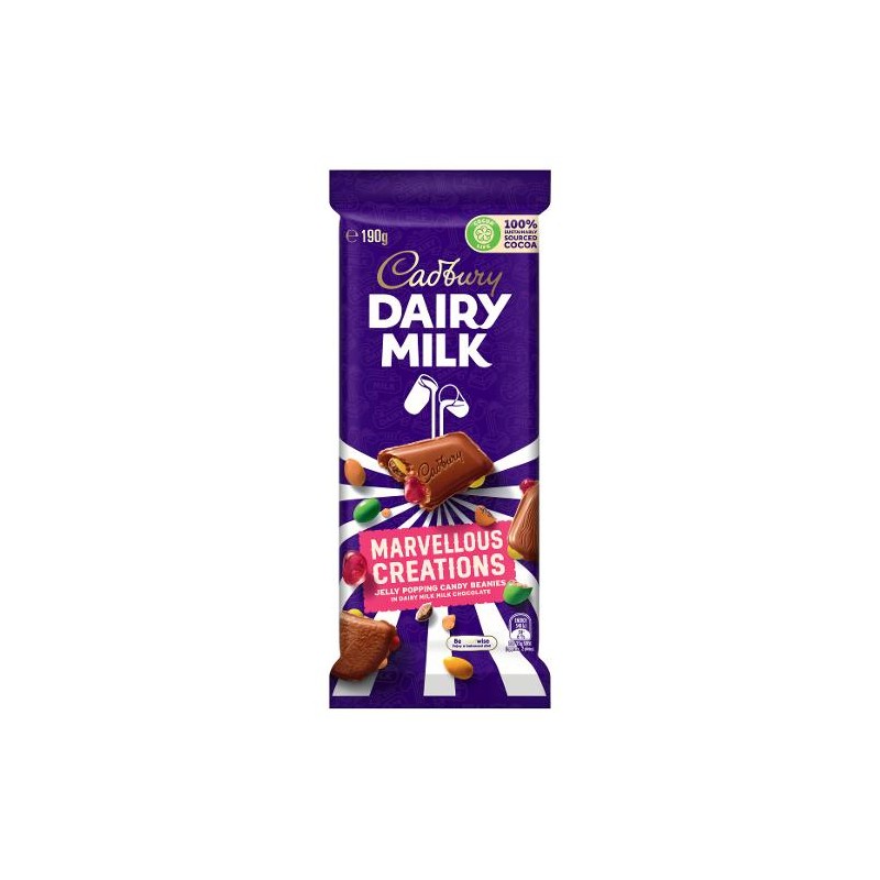 MARVELLOUS CREATIONS JELLY BEAN CHOCOLATE BLOCK 180GM