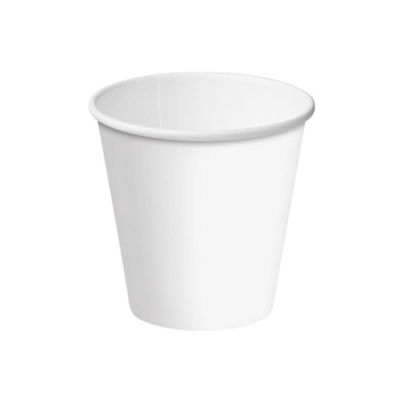 WHITE BOUTIQUE SINGLE WALL CUP 6OZ 50S