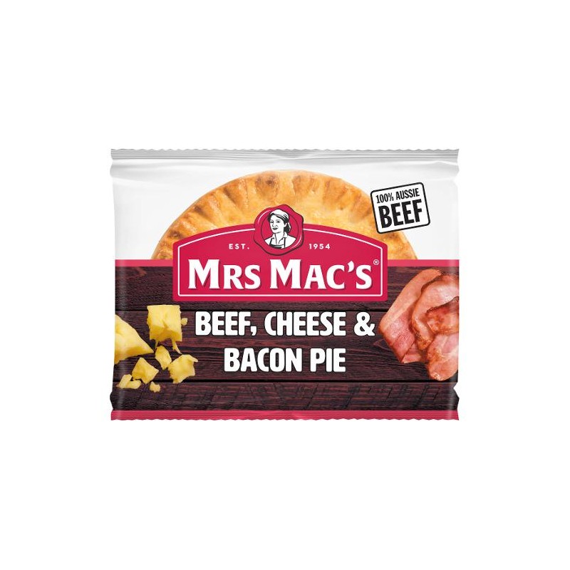 BEEF CHEESE AND BACON PIE 175GM