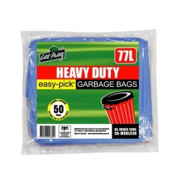 HEAVY DUTY BLUE GARBAGE BAGS 77LT 50S