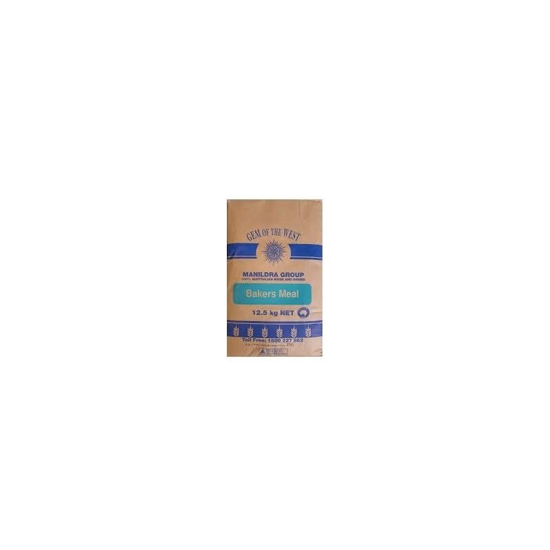 WHOLEMEAL FLOUR 100% 12.5KG (BAKERS MEAL)