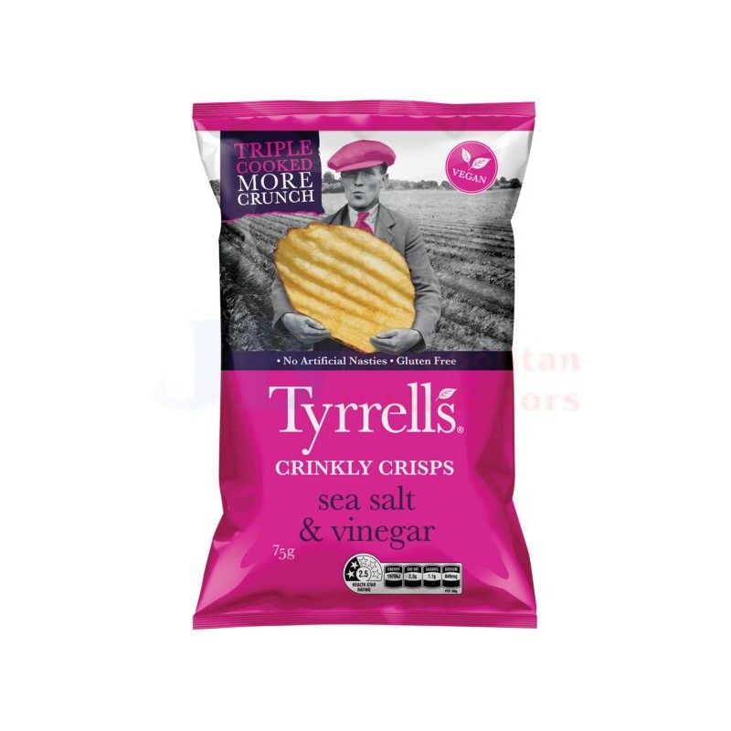 SALT AND VINEGAR POTATO CHIPS 75GM