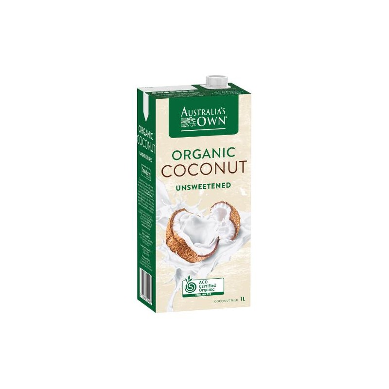 COCONUT MILK ORGANIC UNSWEETENED 1LT