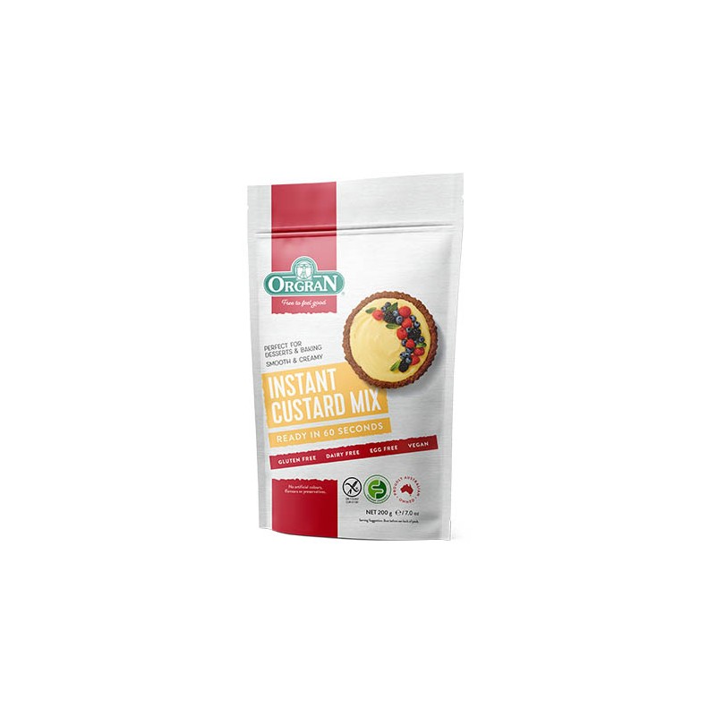 GLUTEN FREE INSTANT CUSTARD MIX 200GM