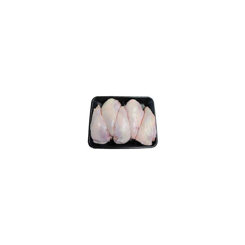 HALAL CHICKEN BREAST FILLETS SKIN ON, KG