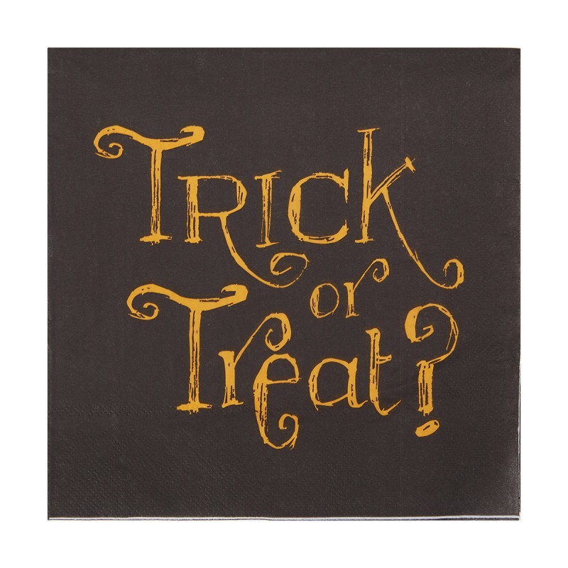 HALLOWEEN DINNERWARE NAPKINS TRICK OR TREAT 20PCE