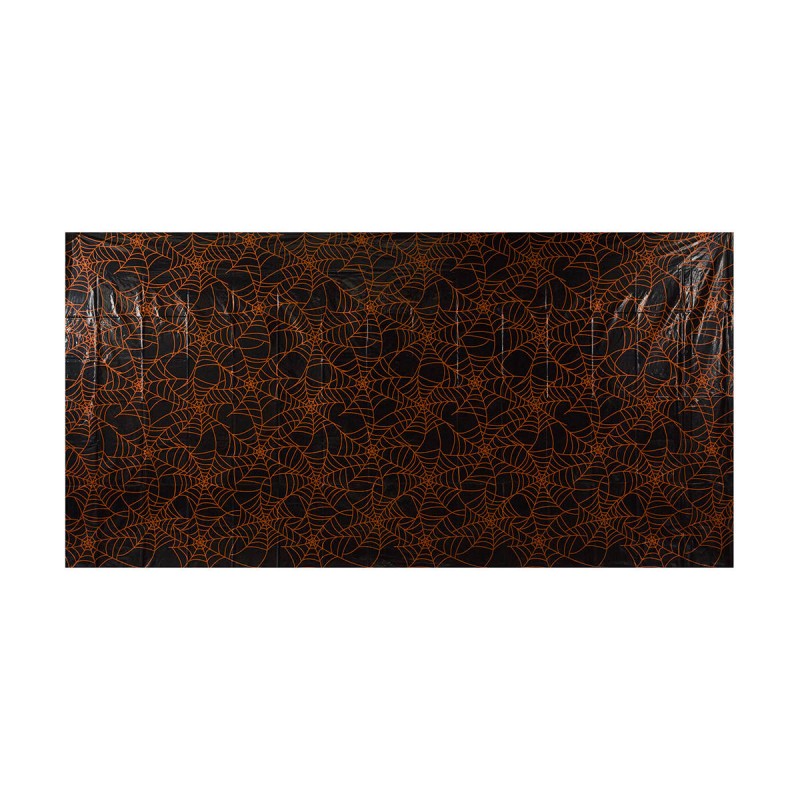 HALLOWEEN DINNERWARE TABLECOVER SPIDER WEB 2.7M 1EA