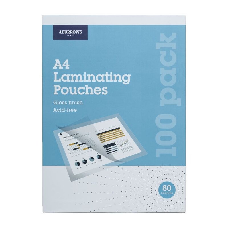 LAMINATING POUCHES A4 100PK