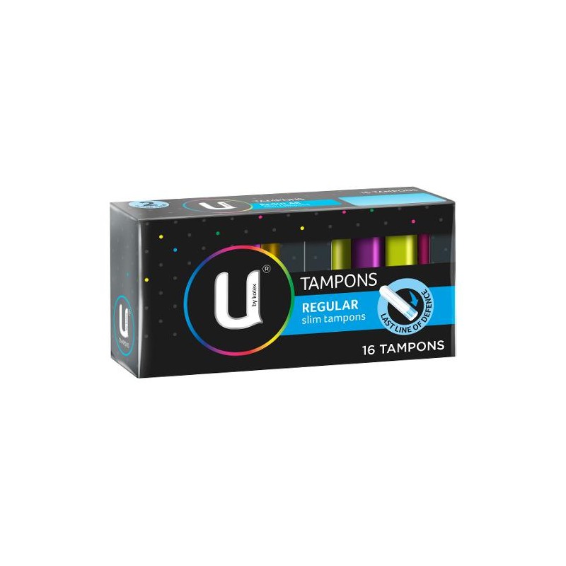 U BY KOTEX REGULAR TAMPONS 16S