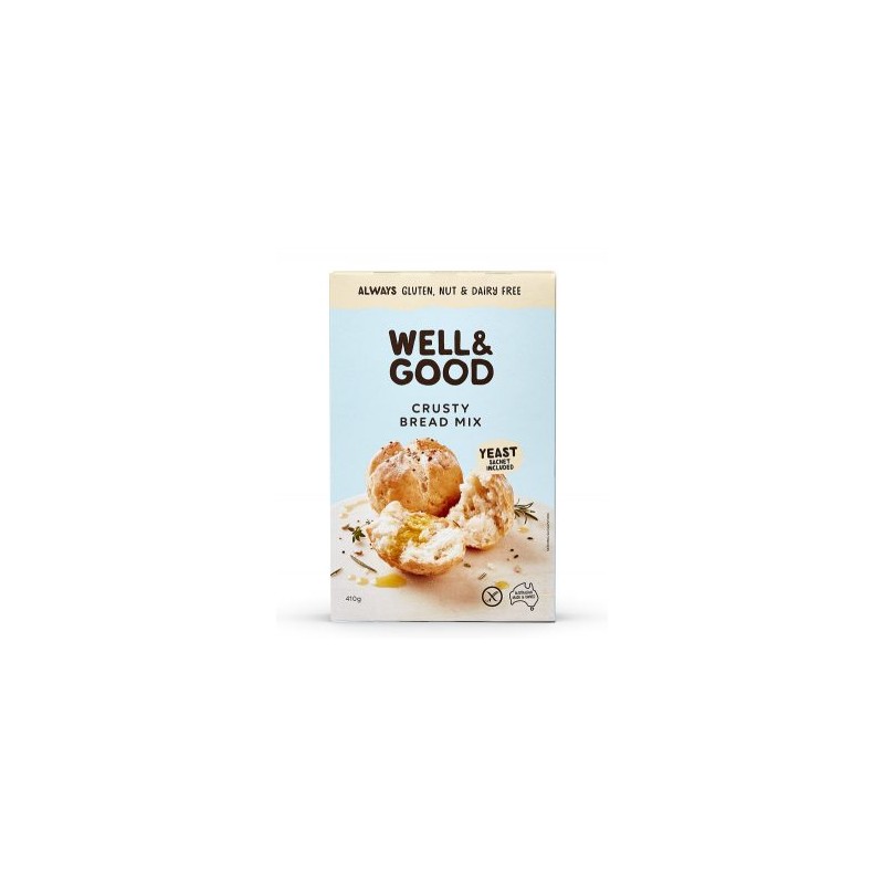 CRUSTY BREAD MIX GLUTEN FREE 410G CRUSTY BREAD MIX GLUTEN FREE 410G