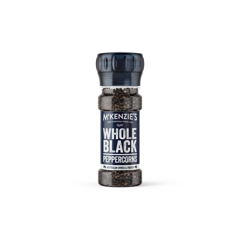 WHOLE BLACK PEPPERCORN GRINDER 55GM