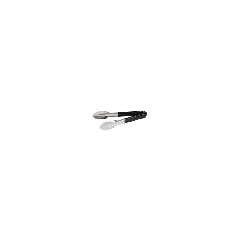 BLACK METAL TONGS 230MM 1EA