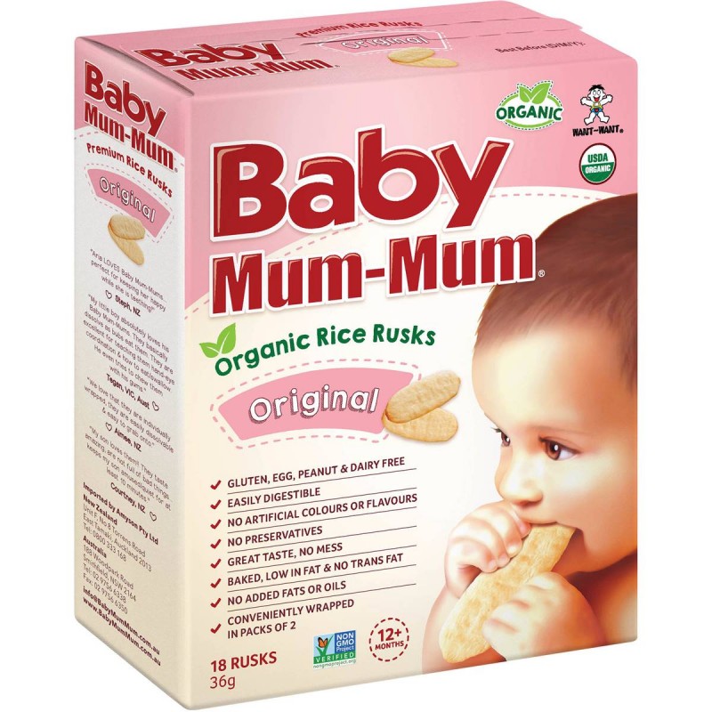 RICE RUSKS ORIGINAL 18PK 36GM RICE RUSKS ORIGINAL 18PK 36GM