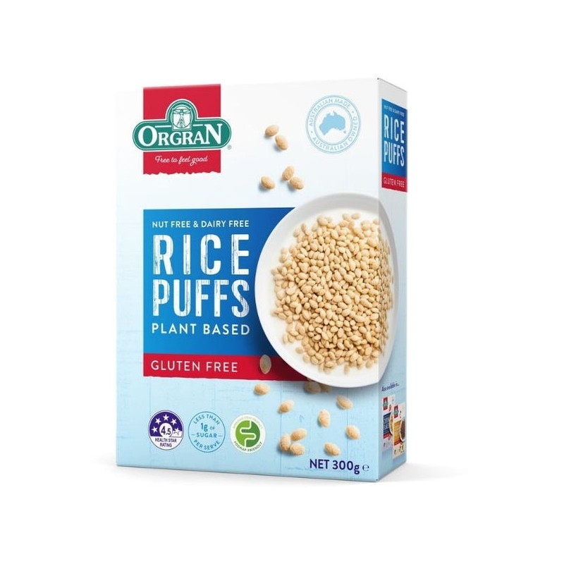 GLUTEN FREE RICE PUFFS 300GM