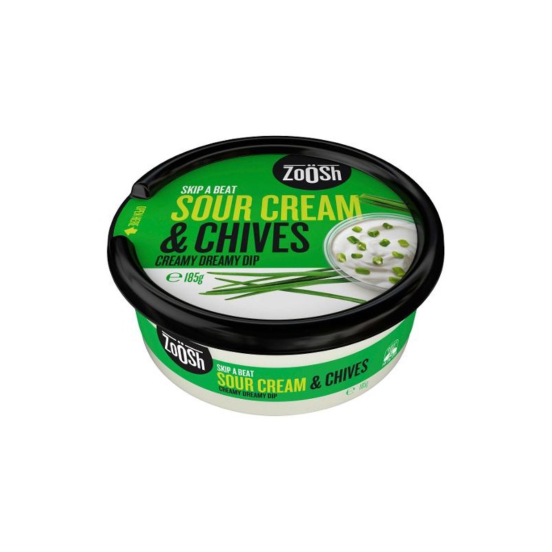 DIP SOUR CREAM & CHIVES 185GM
