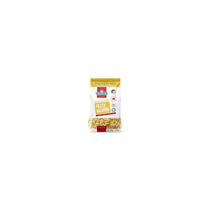 GLUTEN FREE RICE AND CORN MACARONI PASTA 350GM GLUTEN FREE RICE AND CORN MACARONI PASTA 350GM