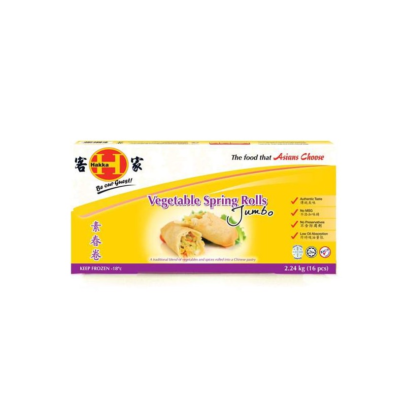 VEGETABLE SPRING ROLLS JUMBO 16X140G