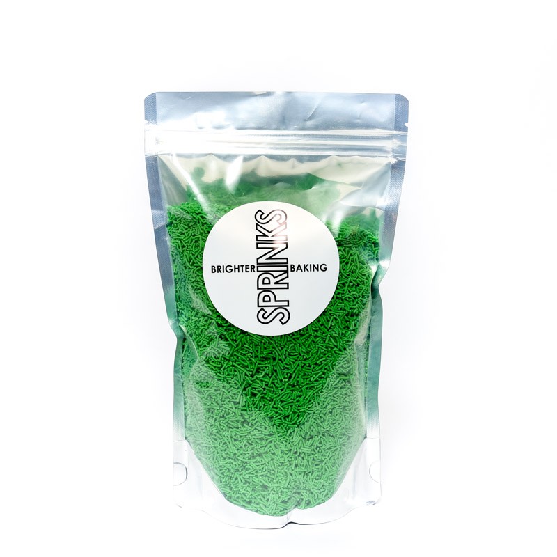 LONG SPRINKLES GREEN JIMMIES 1MM 500GM
