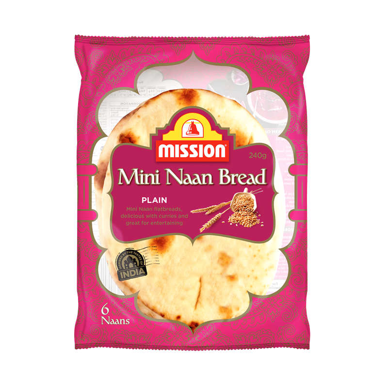 MINI NAAN BREAD 6PK 240GM