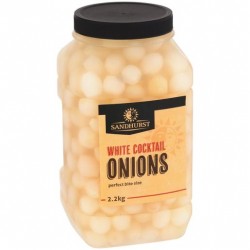 WHITE COCKTAIL ONIONS 2.2KG