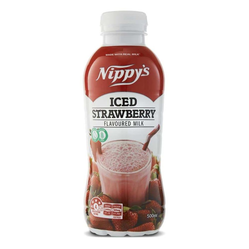 ICED MILK STRAWBERRY  500ML