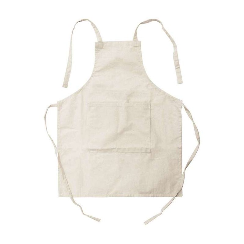 KIDS APRON NATURAL SMALL 41X54CM 1EACH