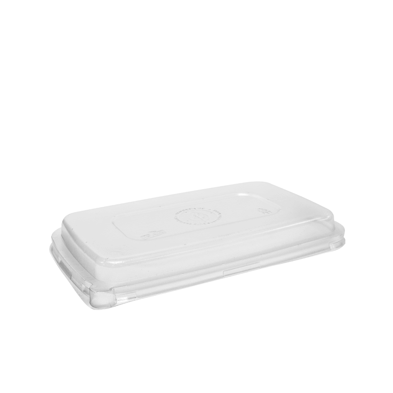 ENVIROBOARD RECTANGULAR P.E.T LID TO FIT TRAY 750ML