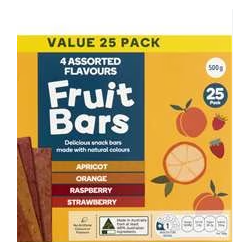 FRUIT BARS RAINBOW 25PK