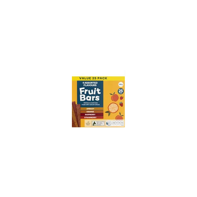 FRUIT BARS RAINBOW 25PK FRUIT BARS RAINBOW 25PK