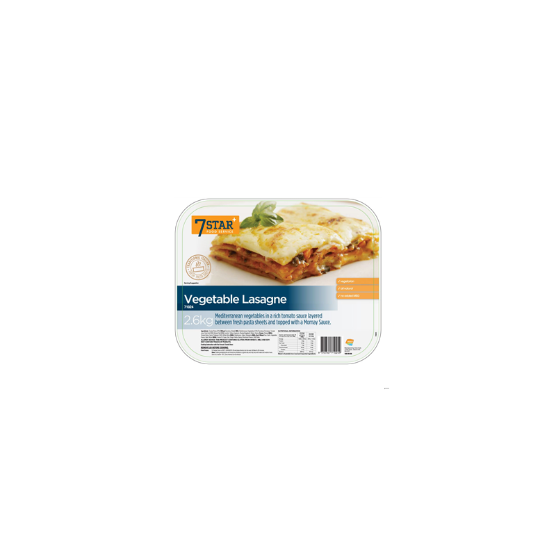 VEGETABLE LASAGNE 2.6KG