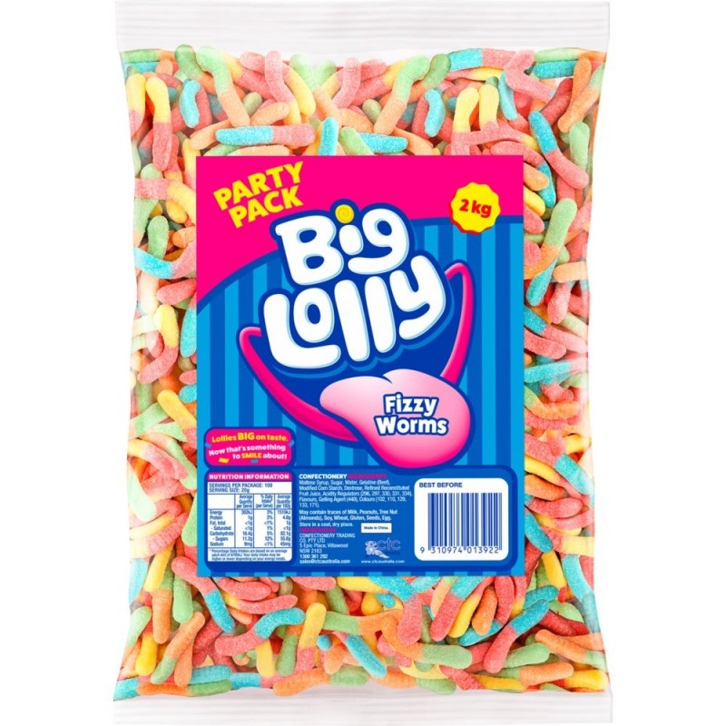 FIZZY WORMS 2KG