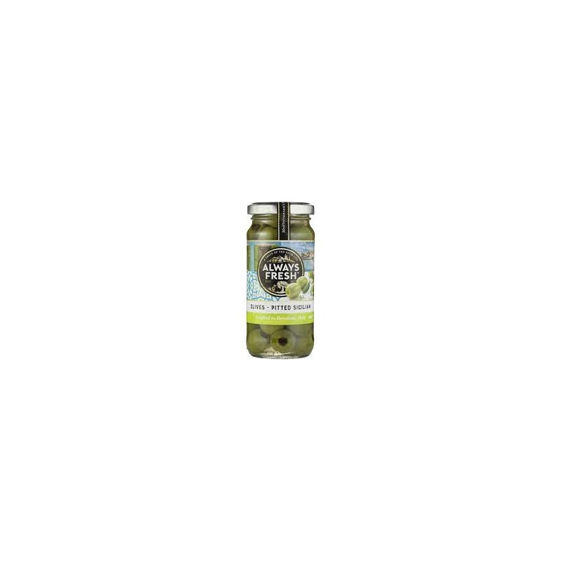 SICILIAN PITTED GREEN OLIVES 230GM