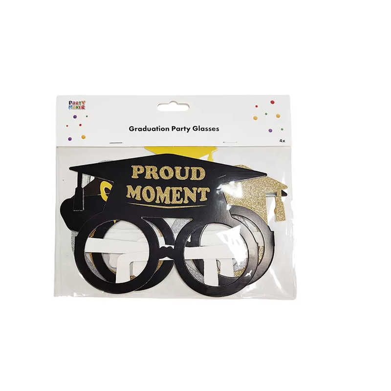 GRADUATION PARTY GLASSES 4PK