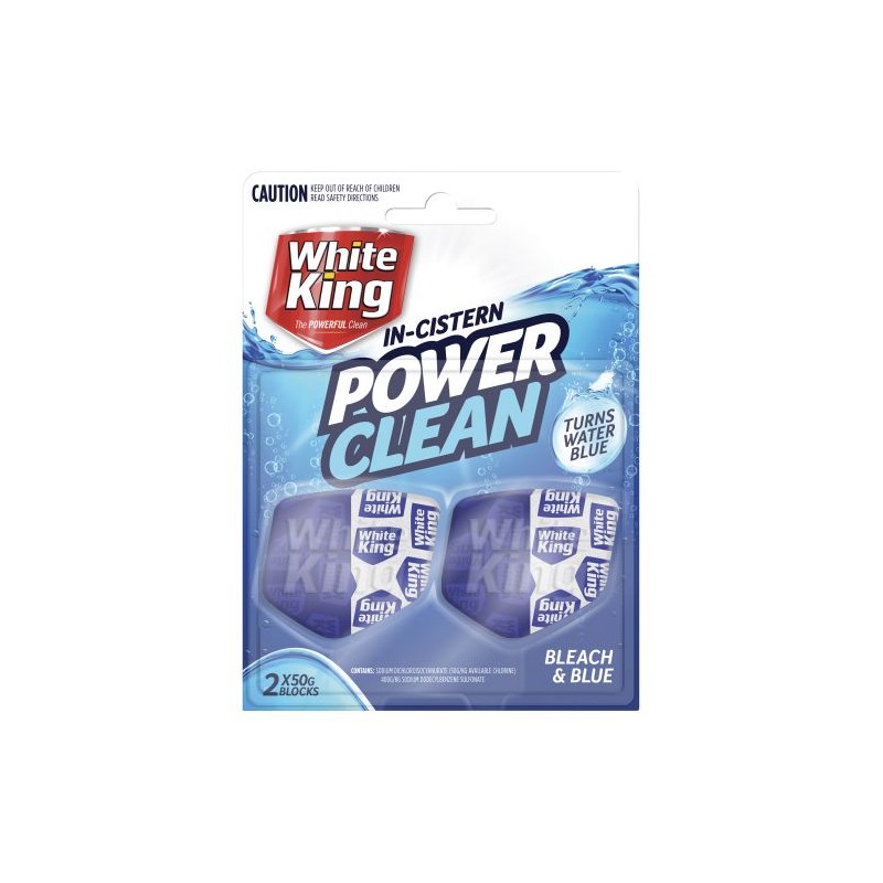 IN CISTERN TOILET BLOCK BLEACH & BLUE 2X50GM