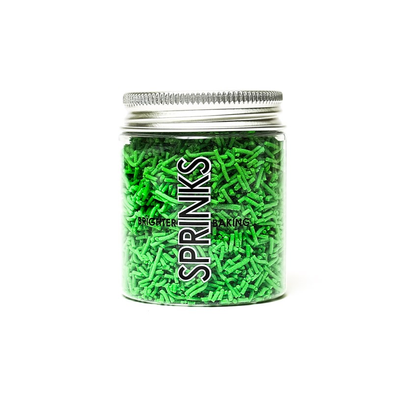 SMALL TUB GRASS SPRINKLES GREEN JIMMIES 60GM