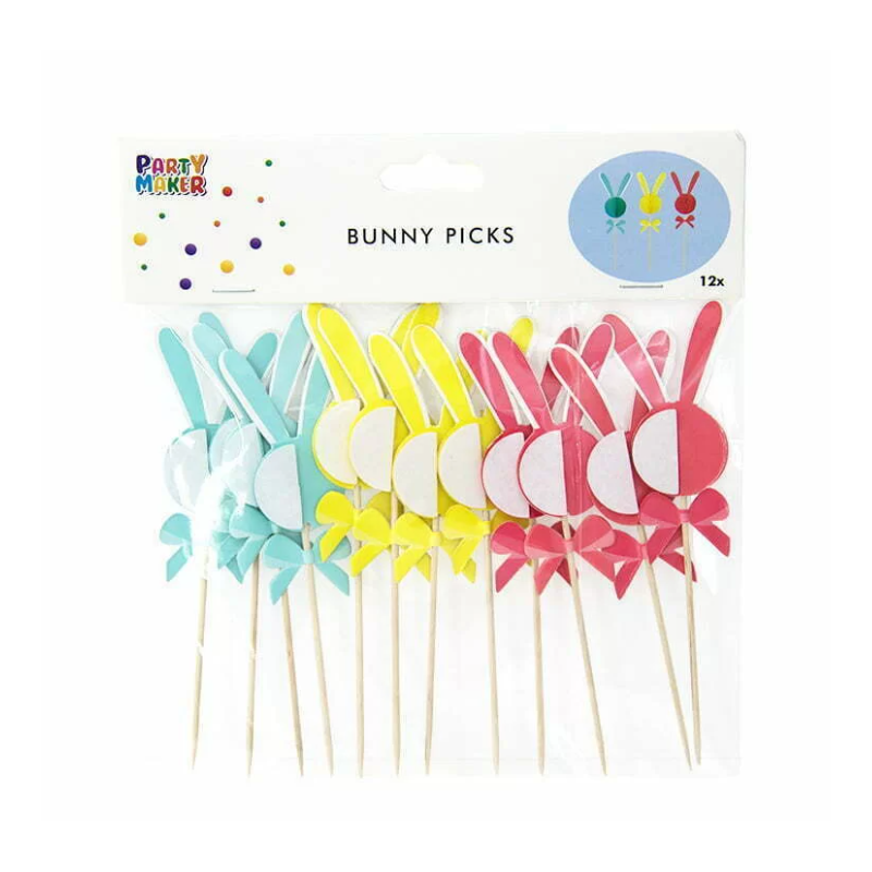 EASTER BUNNY PICKS 12PK