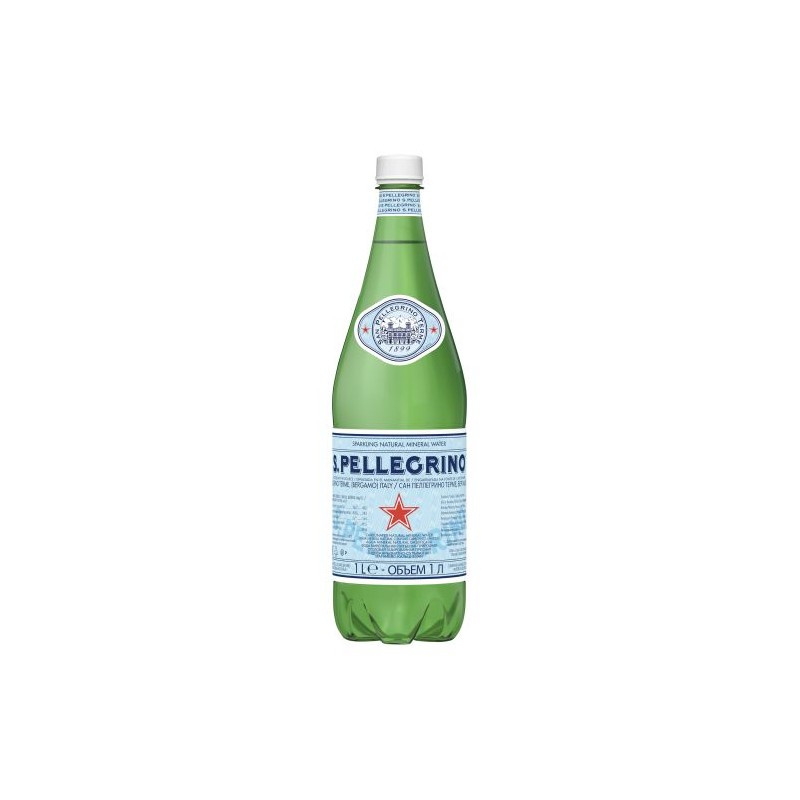 SPARKLING MINERAL WATER PET 1L