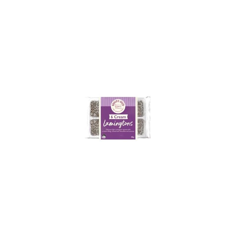 LAMINGTONS CREAM FROZEN 350GM 6PK