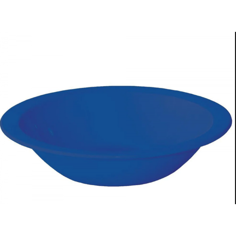 BLUE PLASTIC REUSABLE POLY BOWLS 172MM 12PK