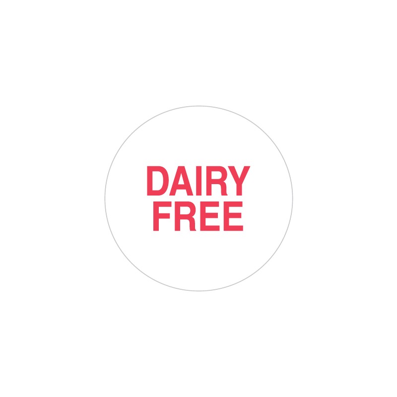 LABELS REMOVABLE DAIRY FREE 23MM 500'S