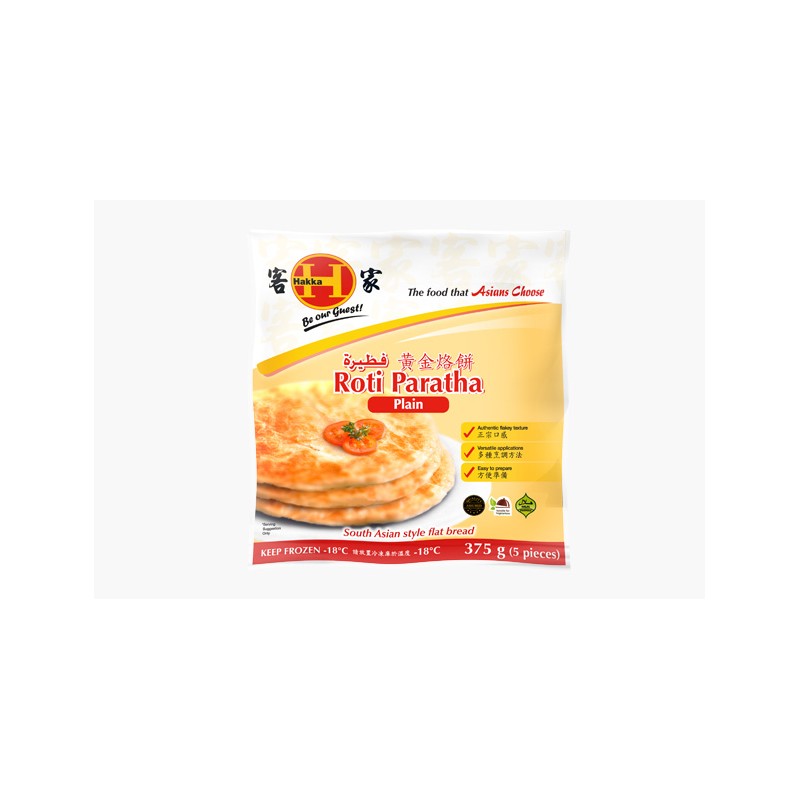 ROTI PARATHA PLAIN 375GM 5PK