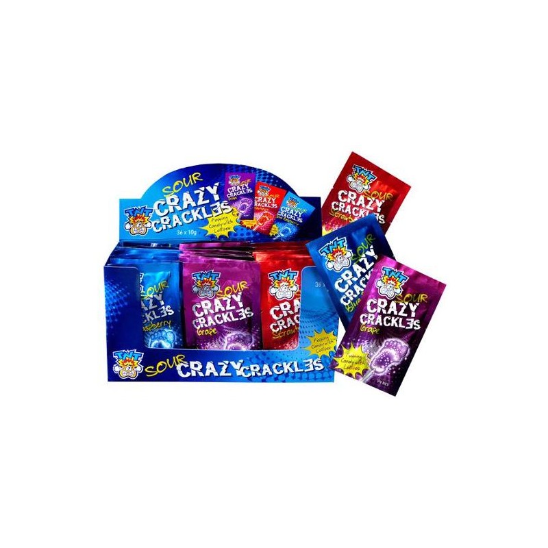 SOUR CRAZY CRACKLES 36X10GM