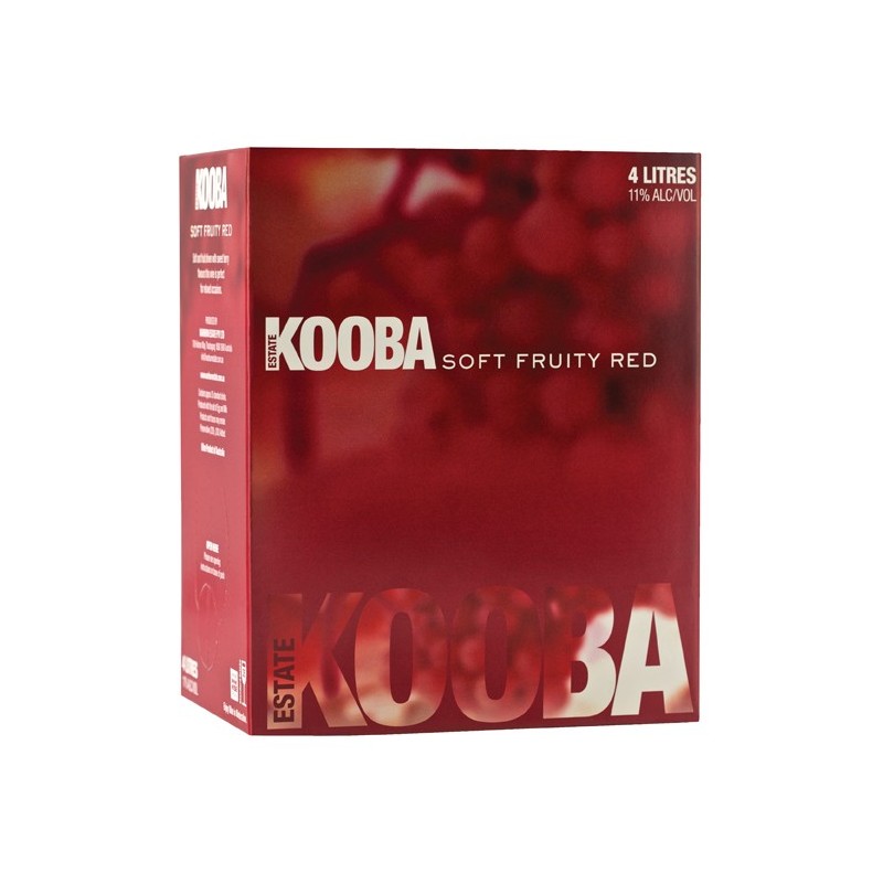 KOOBA ESTATE SOFT FRUITY RED WINE 4LT