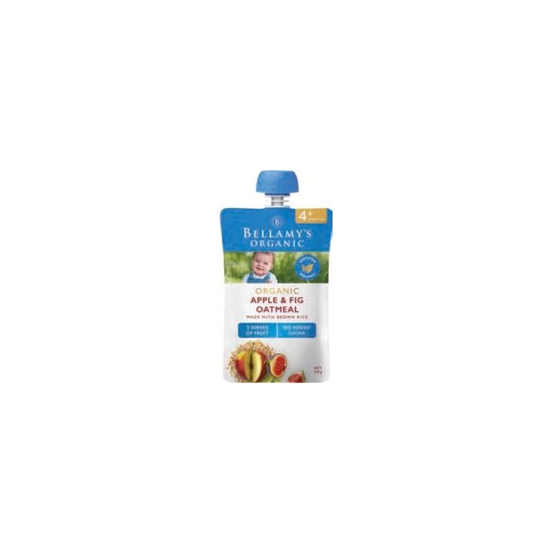 ORGANIC OATMEAL APPLE AND FIG PUREE 4MONTHS 120GM
