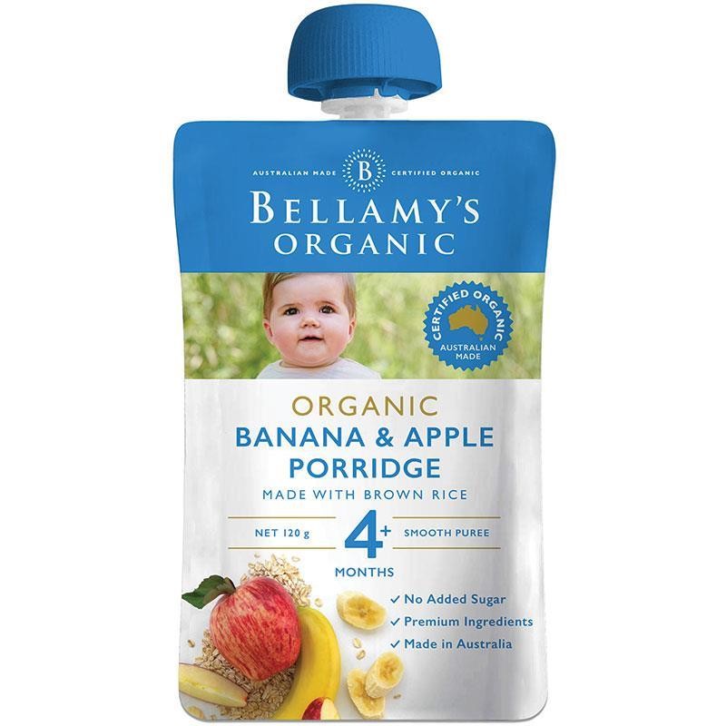 ORGANIC PORRIDGE BANANA AND APPLE 120GM