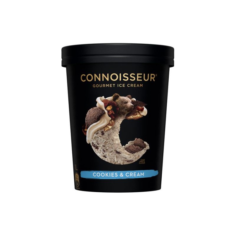 COOKIES & CREAM ICE CREAM 1L