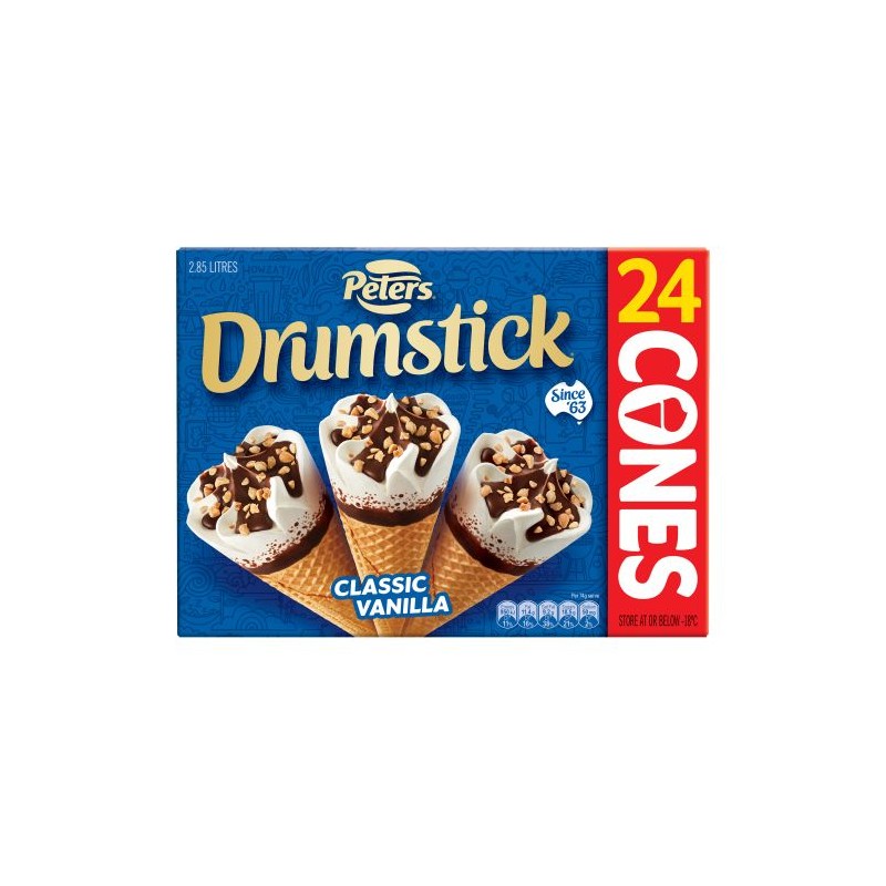 DRUMSTICK  ICECREAM VANILLA 24S