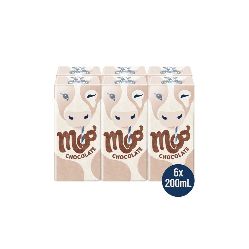 MOO CHOCOLATE MILK 6X200ML