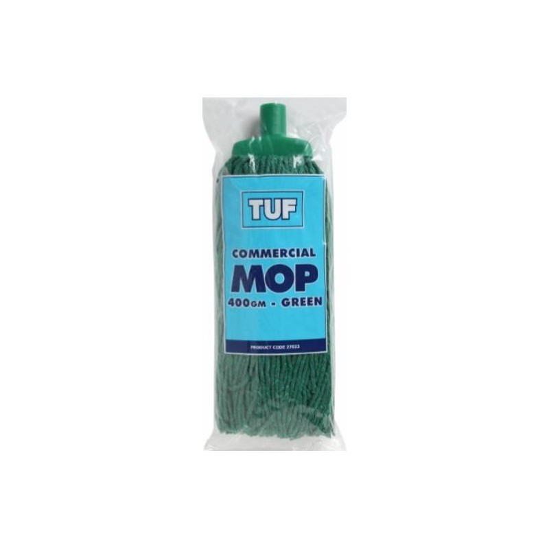 MOP HEAD GREEN 400GM