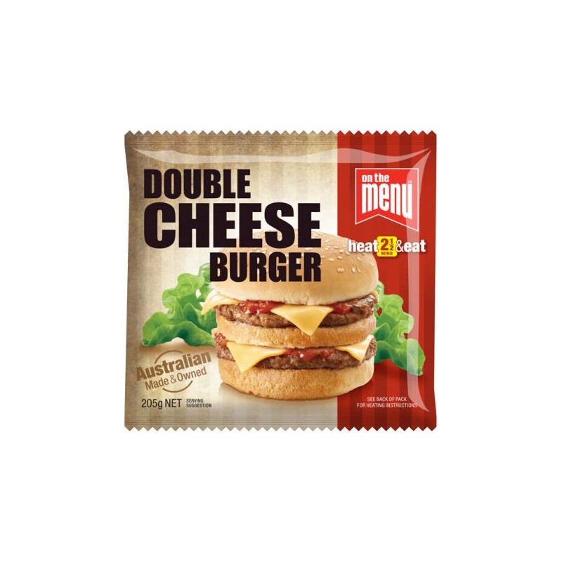 DOUBLE CHEESEBURGER 205GM
